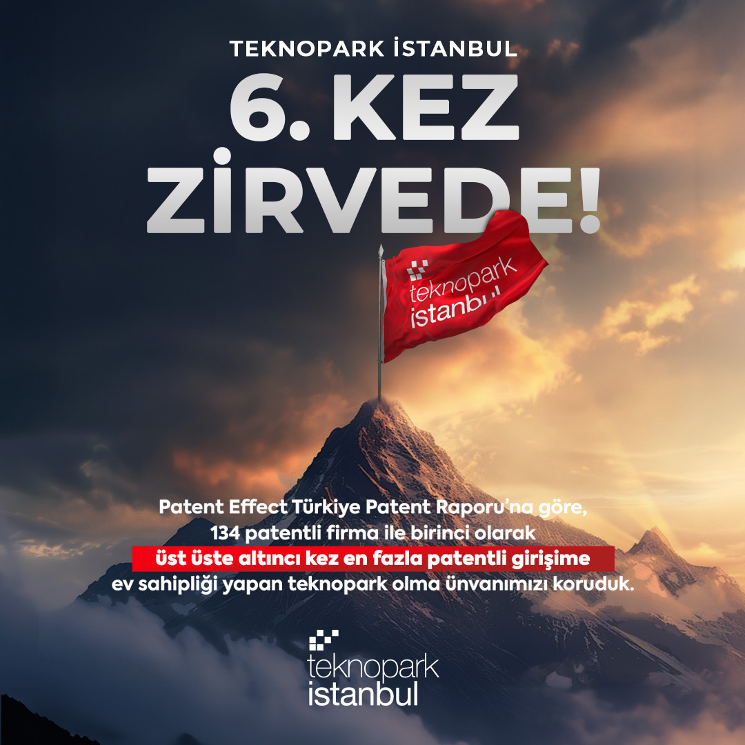 Teknopark İstanbul Liderliğini Sürdürüyor: 6. Kez Üst Üste Patent Şampiyonu